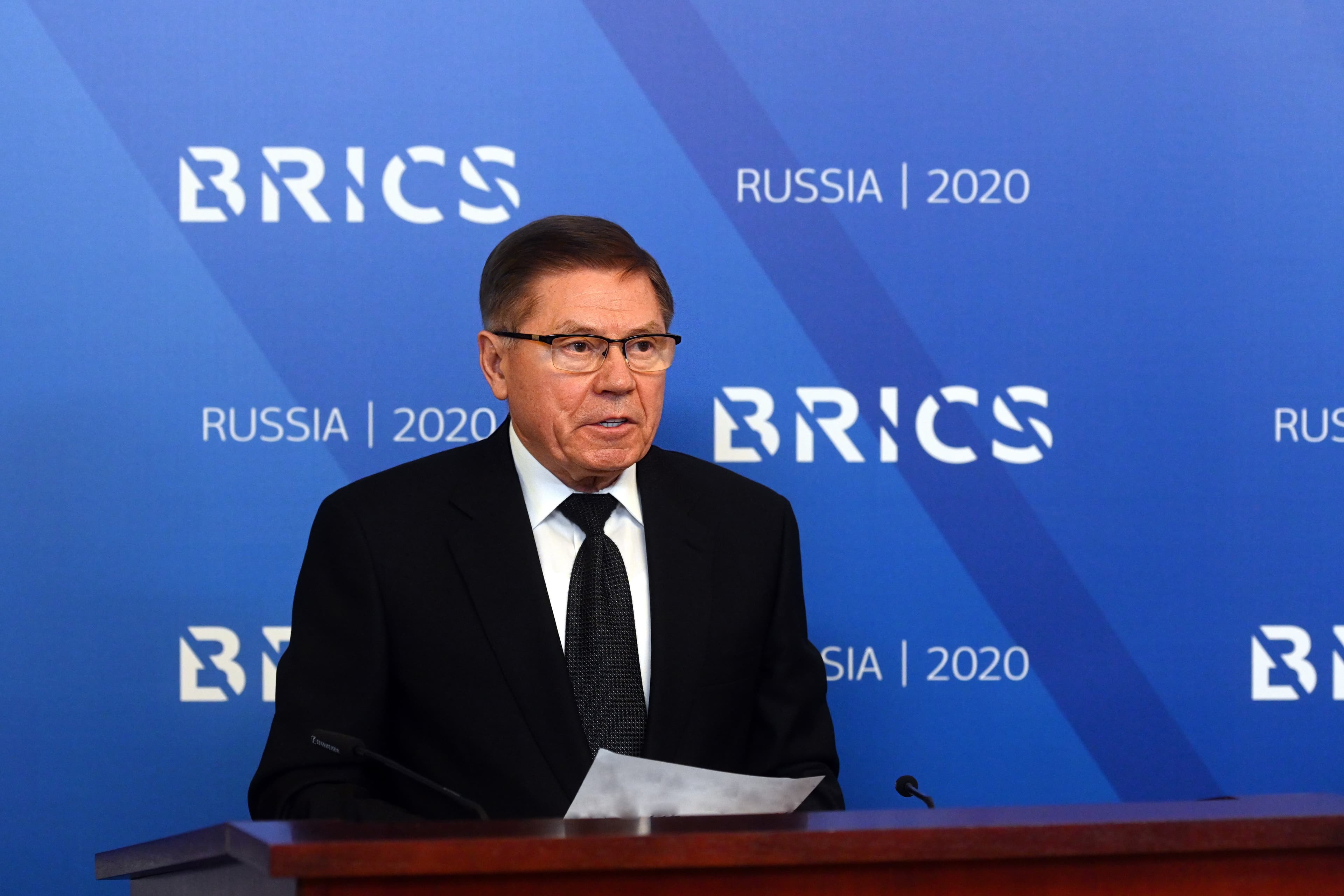 Выступление Председателя Верховного Суда Российской Федерации Вячеслава Михайловича Лебедева в режиме видео-конференц-связи на Форуме Председателей верховных судов стран БРИКС (Москва, 8 сентября 2020 года)